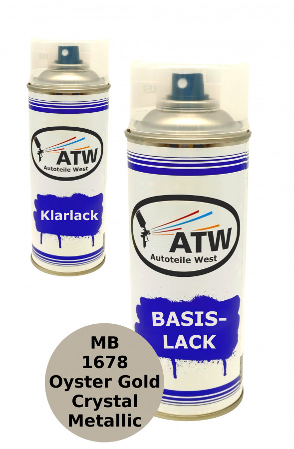 Autolack für Mercedes Benz 1678 Oyster Gold Crystal Metallic+400ml Klarlack Set